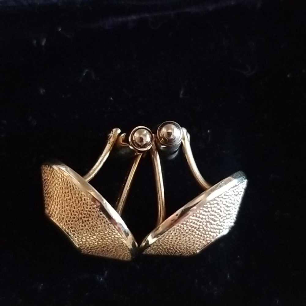 VTG Pat Pend Gold Classic Cufflinks - Picture 4 of 8